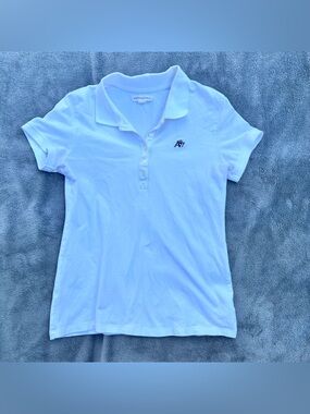 Retro Y2K Aeropostale White Preppy Polo - Juniors Large
